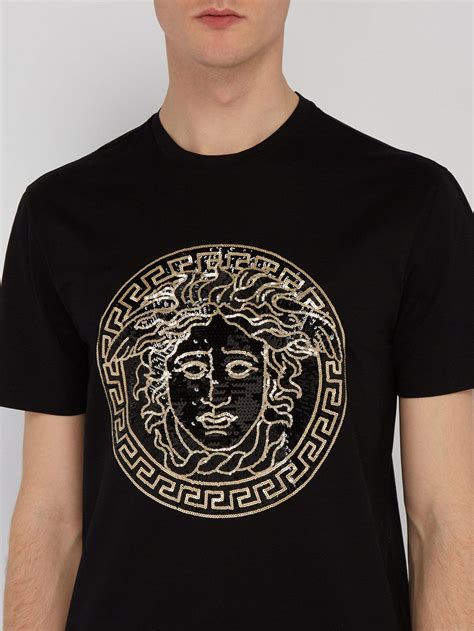 versace medusa men's clothing|Versace t shirt medusa head.